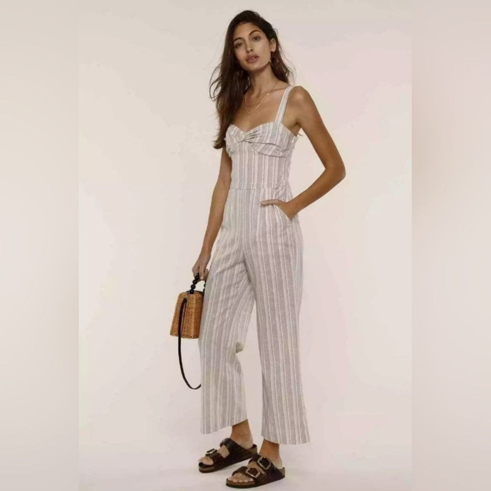 Heartloom Striped Jumpsuit Size Small